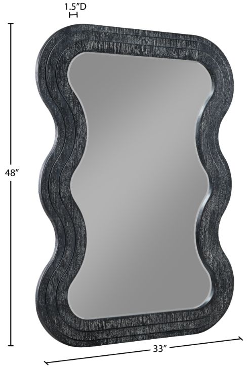 Meridian Furniture Bellagio Black Mirror-3