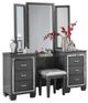Mazin Furniture Allura Gray Vanity Table-0