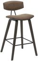 Armen Living Fox 2-Piece Espresso/Vintage Dark Brown Counter Stool Set-0