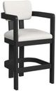 Elements International Portland Black/White Bar Stool-0