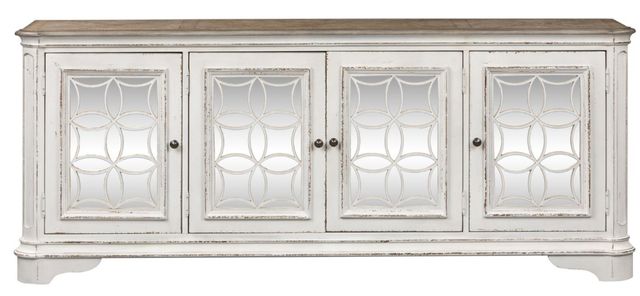 Liberty Furniture Magnolia Manor Antique White TV Console-2