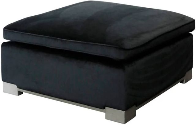 Stylecraft Black Square Ottoman-0