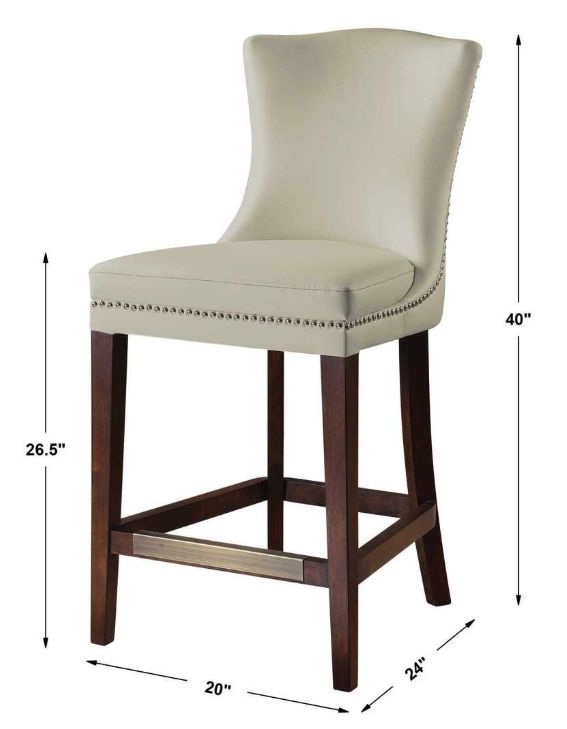 Uttermost® Dariela Cream White Counter Stool-2