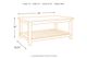 Signature Design by Ashley® Mestler Rustic Brown Coffee Table-3