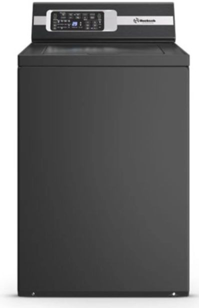 Huebsch® Matte Black Top Load Washer & Electric Dryer Laundry Pair-1