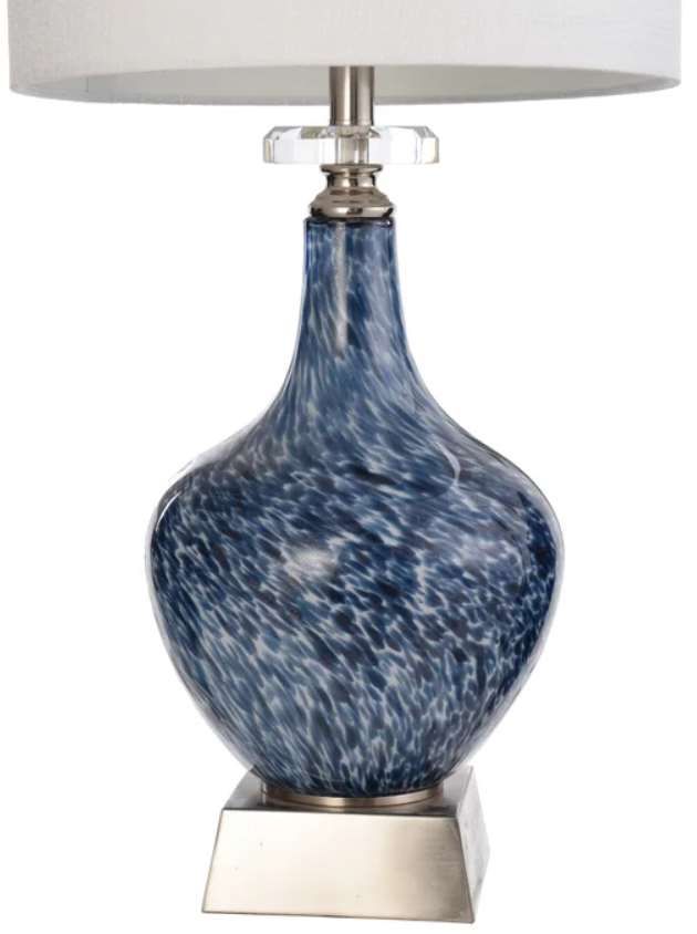 Stylecraft Silsden Blue/White Table Lamp-2