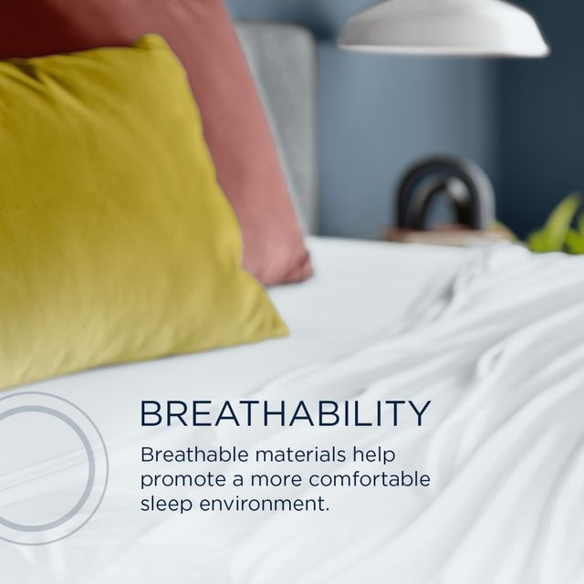 Tempur-Pedic® TEMPUR-Breeze® 2-Piece White TENCEL™ Lyocell Queen Pillow Cases-3