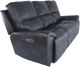 FTS Direct Harrison Charcoal Leather Power Sofa with Headrest-4