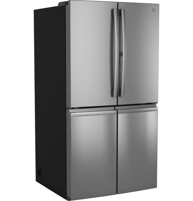 GE Profile™ 36 in. 28.3 Cu. Ft. Fingerprint Resistant Stainless Steel Quad French Door Refrigerator with Dual Dispense AutoFill Pitcher-1