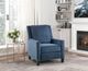 Homelegance® Banks Blue Manual Push Back Recliner-1