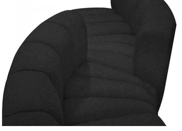 Meridian Furniture Arc 4-Piece Black Sectional-3