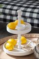 A & B Home White Tiered Tray-1