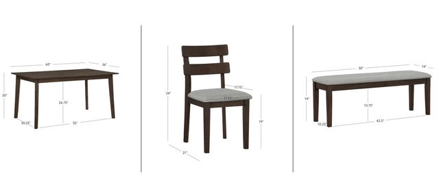 Powell® Daly 6-Piece Brown/Sand Dining Set-3