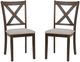 Linon Wales 2-Piece Brown Side Chair Set-0