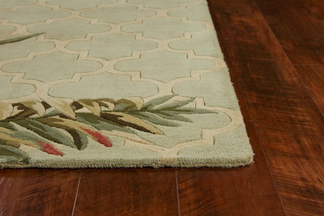 KAS Rugs Sparta Sage Tropical Mosaic 5'x8' Rug-1