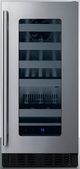 Summit® 1.8 Cu. Ft. Stainless Steel Wine Cooler -0