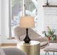Cal® Lighting & Accessories 2-Piece Hilo Antique Black/Antique Brass Table Lamp Set-2