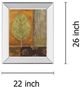 Classy Living Viola Lee Copper Leaf 22" Wall Art-2