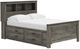 Signature Design by Ashley® Frandern Gray Full Bookcase Panel Bed with Storage-0