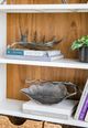 A & B Home Silver Leaf Decorative Bowl-5