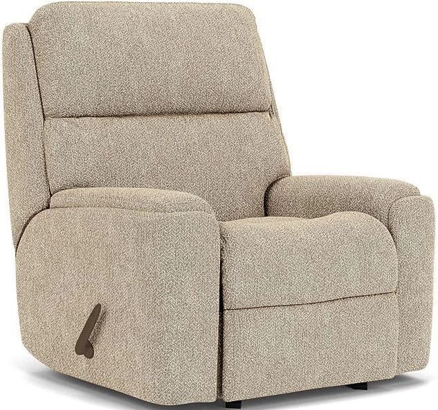 Flexsteel® Rio Sandstone Manual Rocking Recliner-0