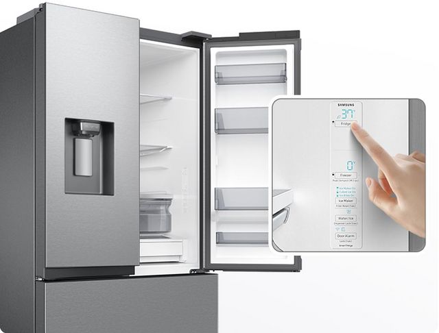 Samsung 36 in. 31 Cu. Ft. Fingerprint Resistant Stainless Steel Freestanding French Door Refrigerator-8