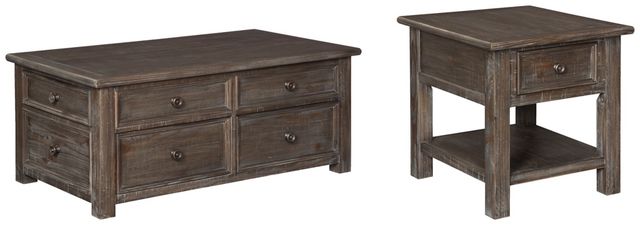 Signature Design by Ashley® Wyndahl 2-Piece Rustic Brown Living Room Table Set-0
