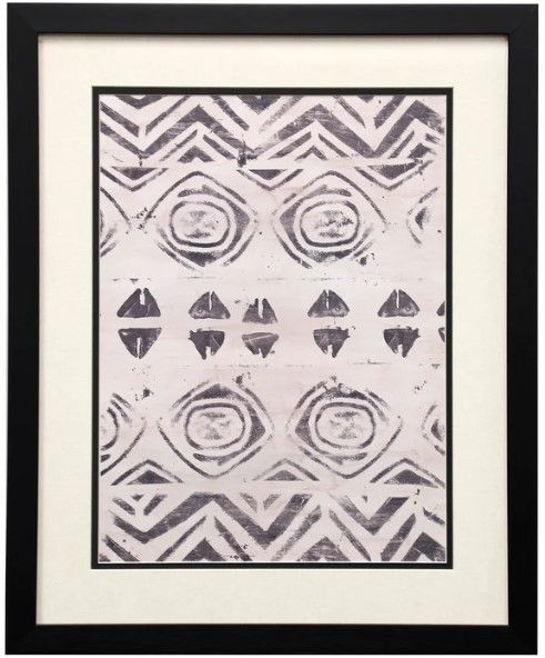 Stylecraft Pattern Bazaar III Black Wall Art-1