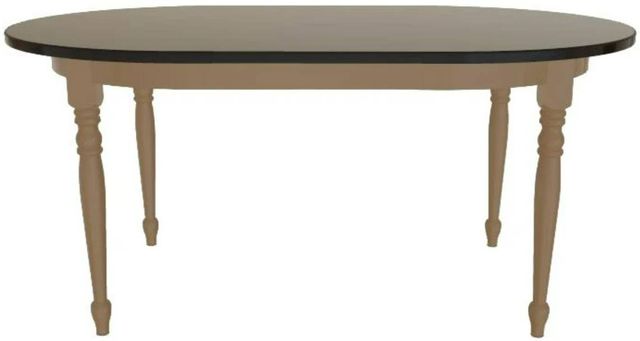 Mavin Customizable 42" x 48" Oval Extendable Dining Table with 18" Leaf-1