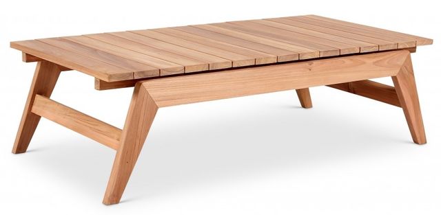 Meridian Furniture Tahiti Natural Teak 14" Outdoor Coffee Table-0