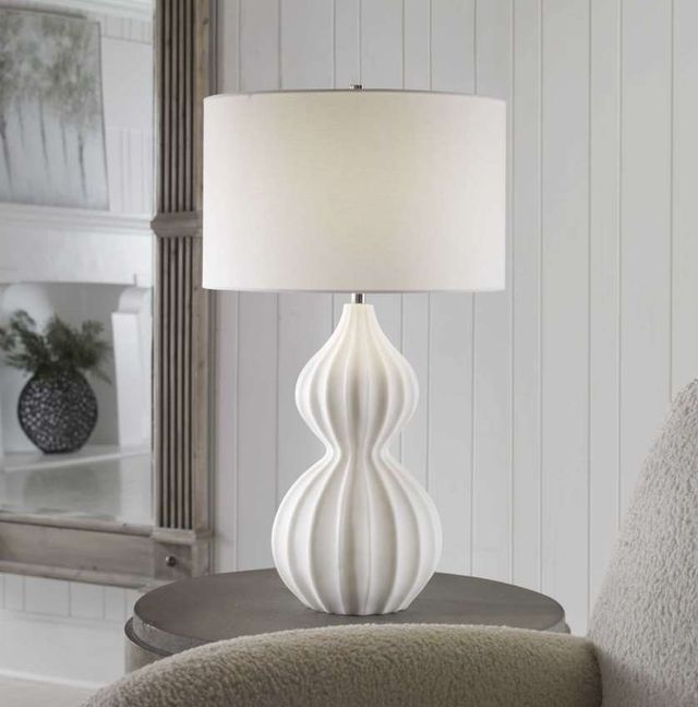 Uttermost® Antoinette White Table Lamp-1