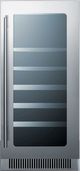 Summit® Classic 3.2 Cu. Ft. Stainless Steel Wine Cooler-0