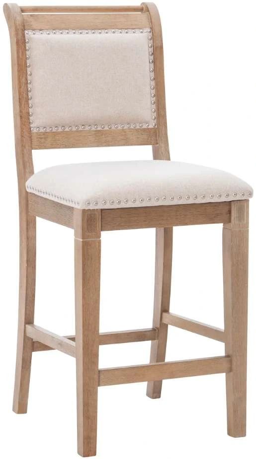 Linon Emmy Natural Upholstered Counter Stool-0