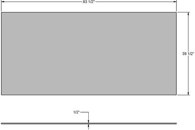 Amisco Customizable Ascencio 84" Rectangular Dining Table with 0.5" Starstone on Glass Top-1