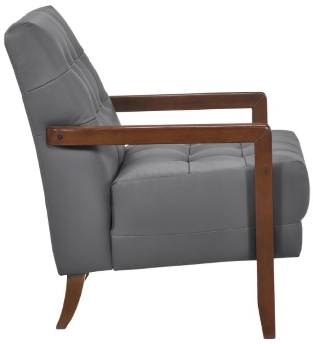 Homelegance® Crafton Dark Gray/Walnut Accent Chair-3