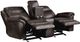Homelegance® Aram Dark Brown Manual Glider Double Reclining Loveseat-4