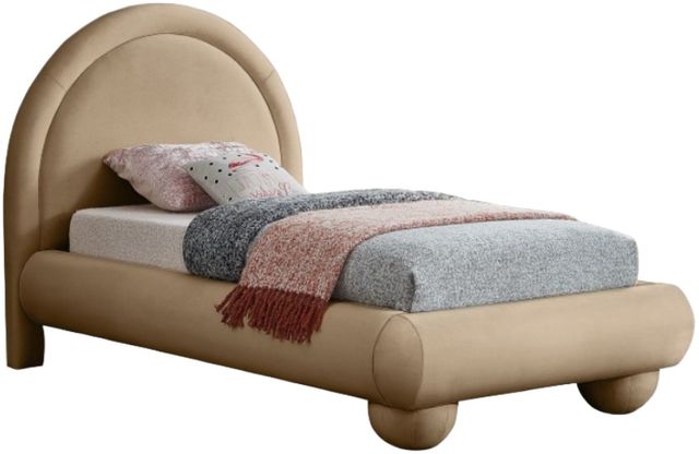 Meridian Furniture Madrid Beige Twin Upholstered Panel Bed-0