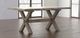 Bassett® Furniture Customizable BenchMade Crossbuck 126" Live Edge Dining Table-4