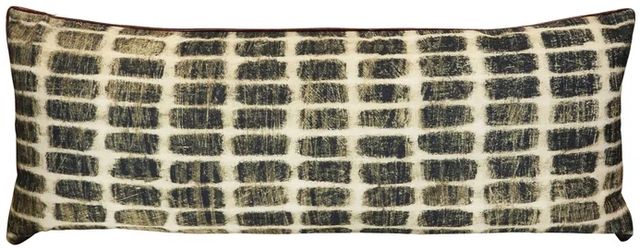 Stylecraft Norman Wyatt Home Beige/Black Designer Lumbar Pillow-0