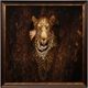 Stylecraft Dann Folely Lifestyle Leopard Restingona Tree Black/Brown/White Wall Art-0