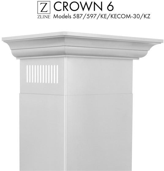 ZLINE Stainless Steel Crown Molding-1