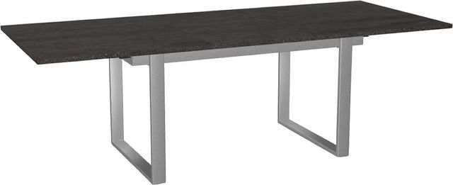Amisco Customizable Burton 96" Rectangular Extendable Table with 1" Thermo Fused Laminate Top and 1 Leaf-1