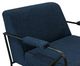 International Furniture Direct Lotus Blue Navy/Matte Black Accent Chair-1