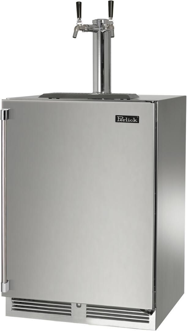 Perlick® Signature Series 5.2 Cu. Ft. Stainless Steel Beer Cooler/Kegerator-0