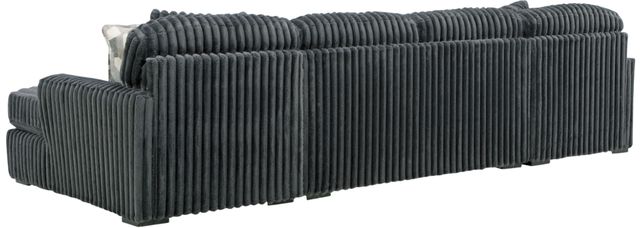 Signature Design by Ashley® Midnight Madness 3-Piece Gunmetal Double Chaise Sectional-2