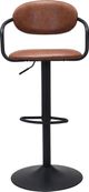 Zuo® Modern Kirby Black/Vintage Brown Bar Stool-1