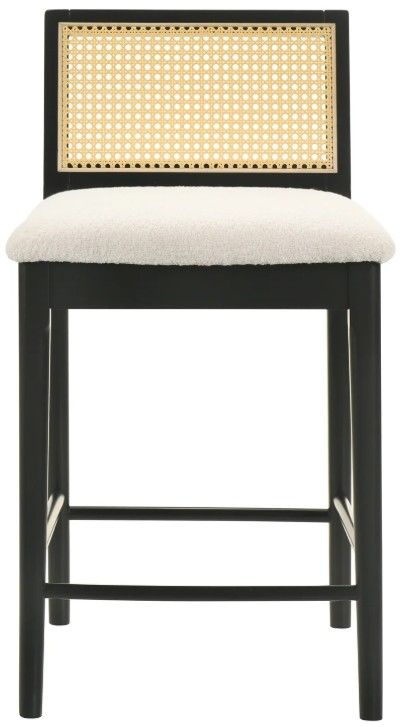 Armen Living Tobias Black/White Counter Stool-2