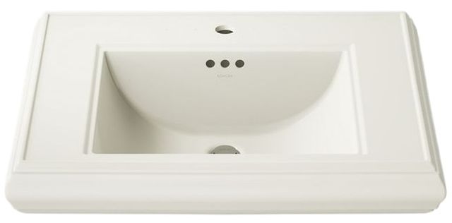 Kohler Memoirs® Biscuit 22" Pedestal/Console Table Bathroom Sink Basin with Single Faucet-Hole Drilling-4
