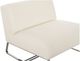 Moe's Home Collection Jules Off White Aluminum/Polyester Outdoor Accent Chair-5