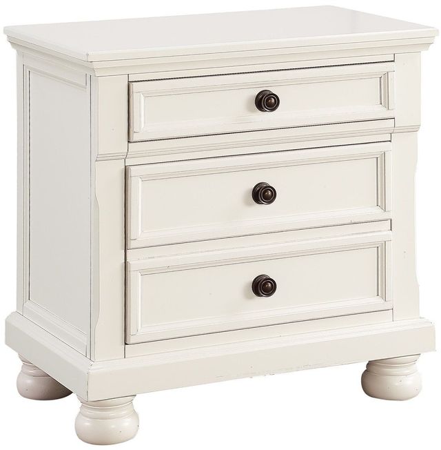Homelegance® Laurelin White Nightstand-0